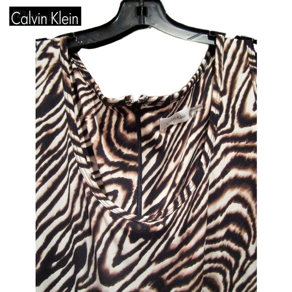 Calvin Klein NEW Black Combo Drawstring Sleeveles Jumpsuit - Picture 6 of 10